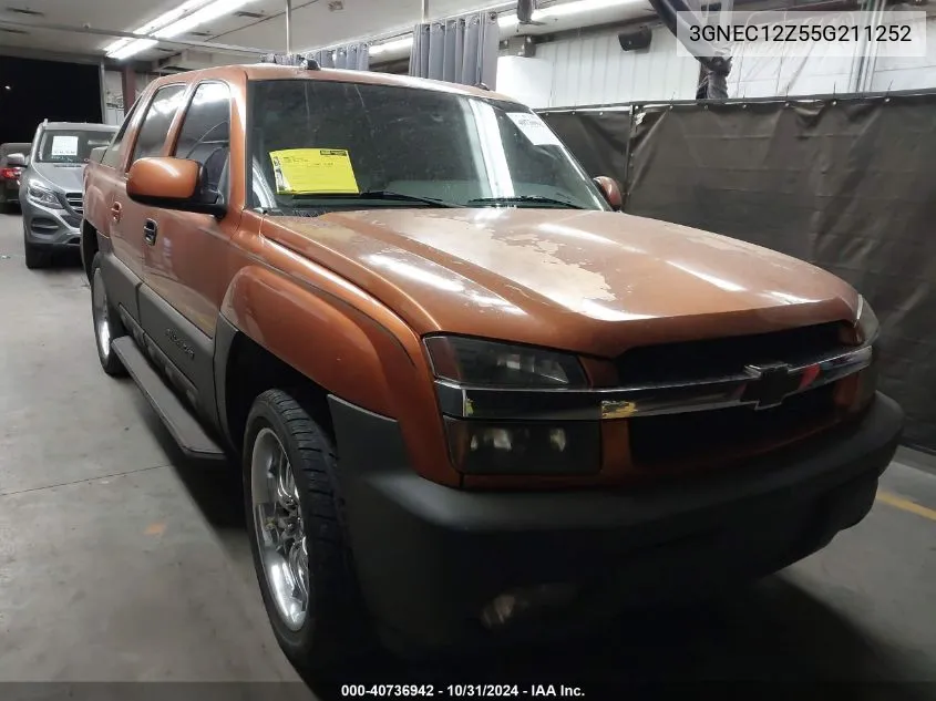 2005 Chevrolet Avalanche Z66 VIN: 3GNEC12Z55G211252 Lot: 40736942