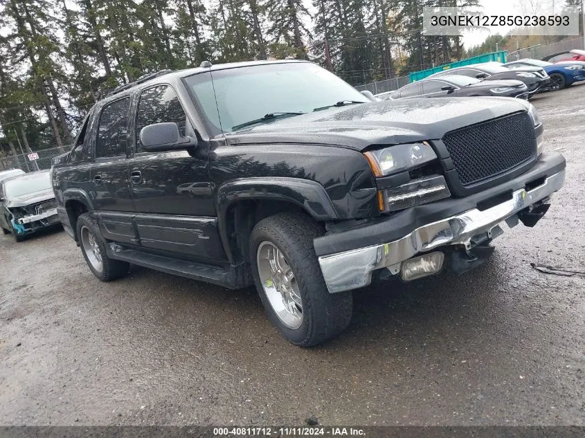 2005 Chevrolet Avalanche 1500 Z71 VIN: 3GNEK12Z85G238593 Lot: 40811712