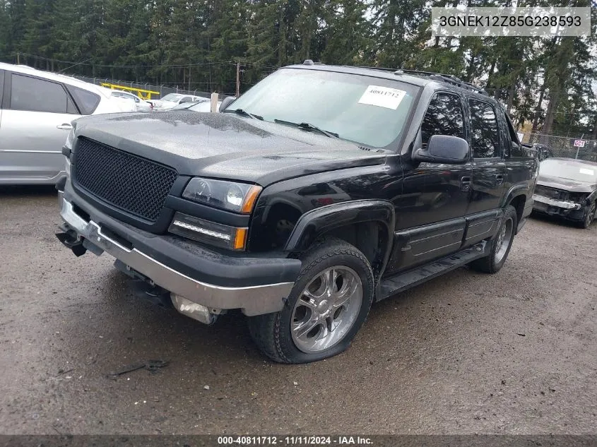 2005 Chevrolet Avalanche 1500 Z71 VIN: 3GNEK12Z85G238593 Lot: 40811712