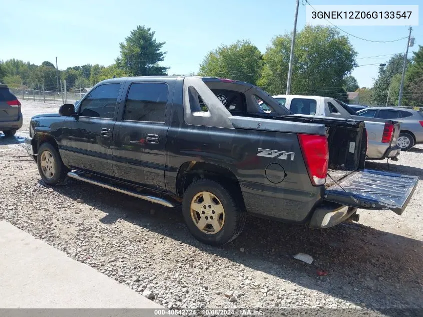 2006 Chevrolet Avalanche K1500 VIN: 3GNEK12Z06G133547 Lot: 40542724