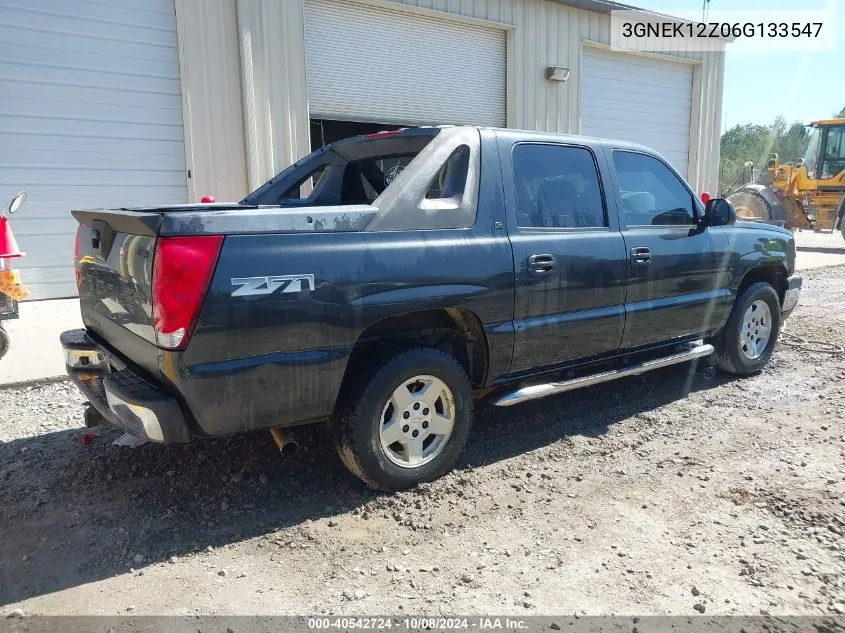 2006 Chevrolet Avalanche K1500 VIN: 3GNEK12Z06G133547 Lot: 40542724