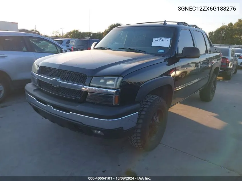 2006 Chevrolet Avalanche 1500 Z66 VIN: 3GNEC12ZX6G188276 Lot: 40554101