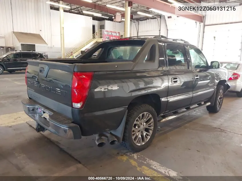 2006 Chevrolet Avalanche 1500 Lt VIN: 3GNEK12Z06G131216 Lot: 40566720