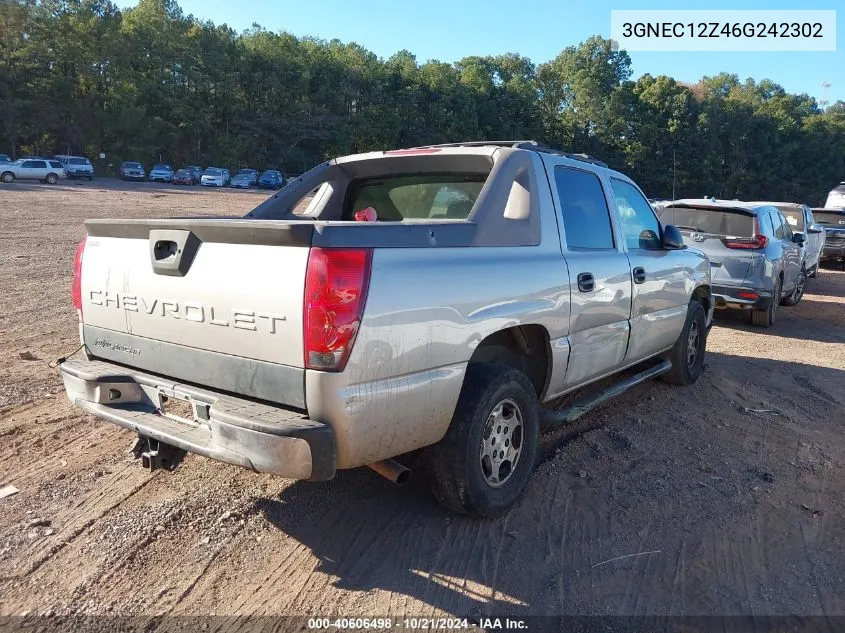 2006 Chevrolet Avalanche 1500 Ls VIN: 3GNEC12Z46G242302 Lot: 40606498