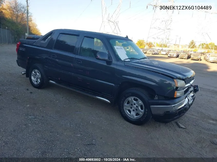 2006 Chevrolet Avalanche 1500 K1500 VIN: 3GNEK12ZX6G104489 Lot: 40693802