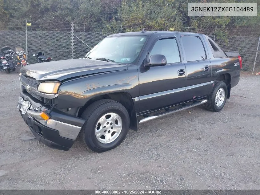 2006 Chevrolet Avalanche 1500 K1500 VIN: 3GNEK12ZX6G104489 Lot: 40693802