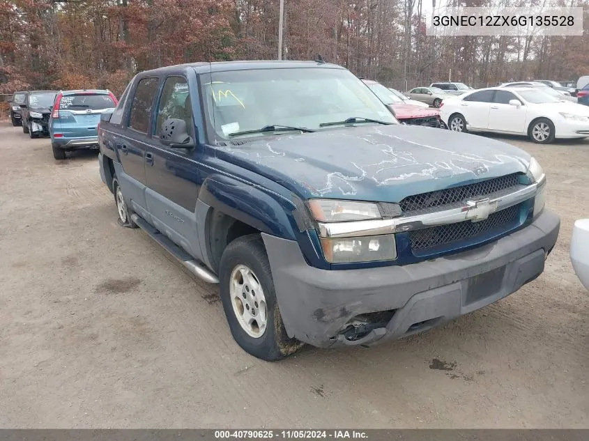 2006 Chevrolet Avalanche 1500 Ls VIN: 3GNEC12ZX6G135528 Lot: 40790625