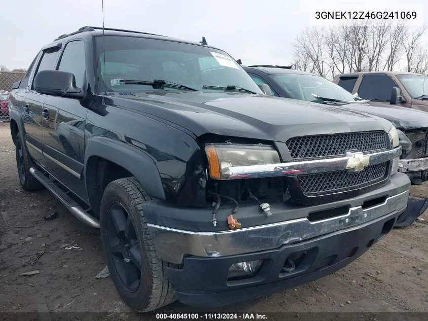 2006 Chevrolet Avalanche 1500 Z71 VIN: 3GNEK12Z46G241069 Lot: 40845100