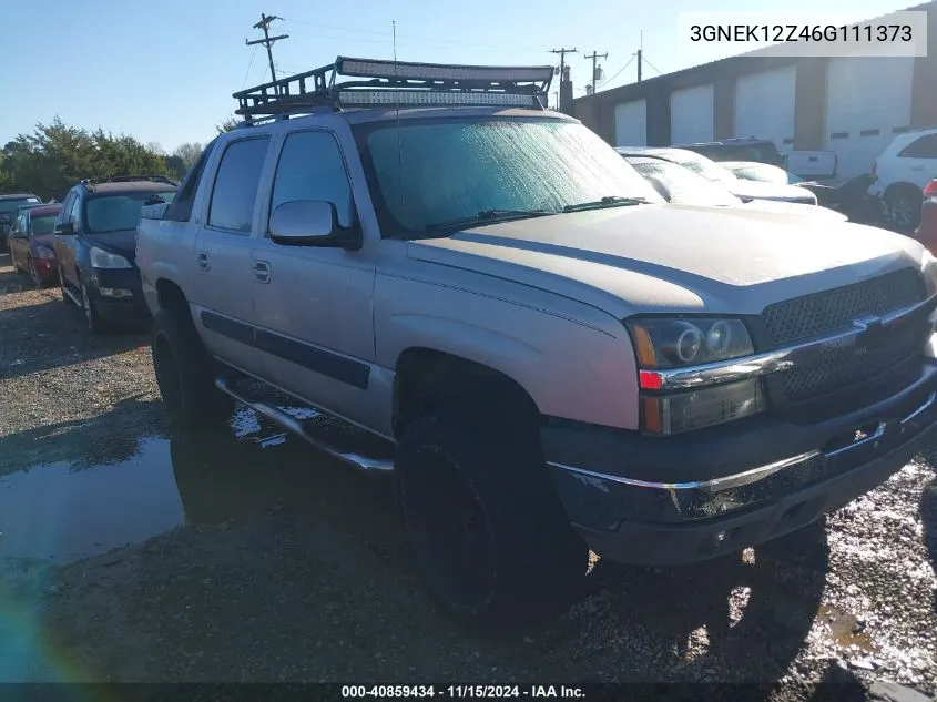 2006 Chevrolet Avalanche Z71 VIN: 3GNEK12Z46G111373 Lot: 40859434