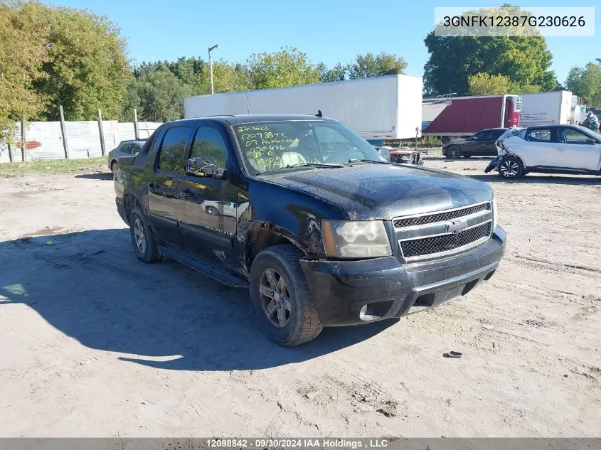 3GNFK12387G230626 2007 Chevrolet Avalanche 1500