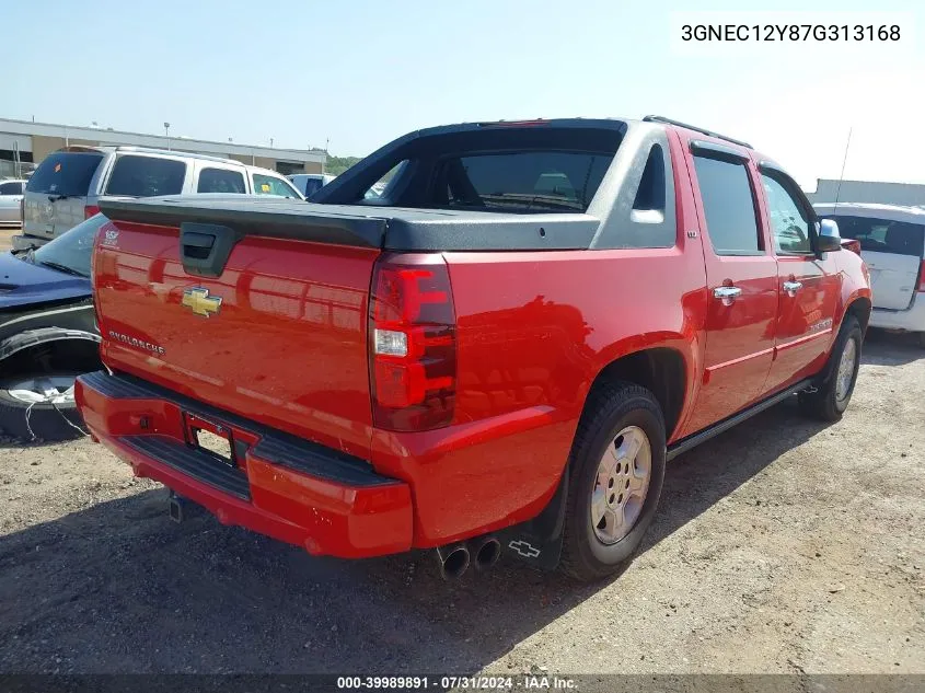 3GNEC12Y87G313168 2007 Chevrolet Avalanche 1500 Ltz