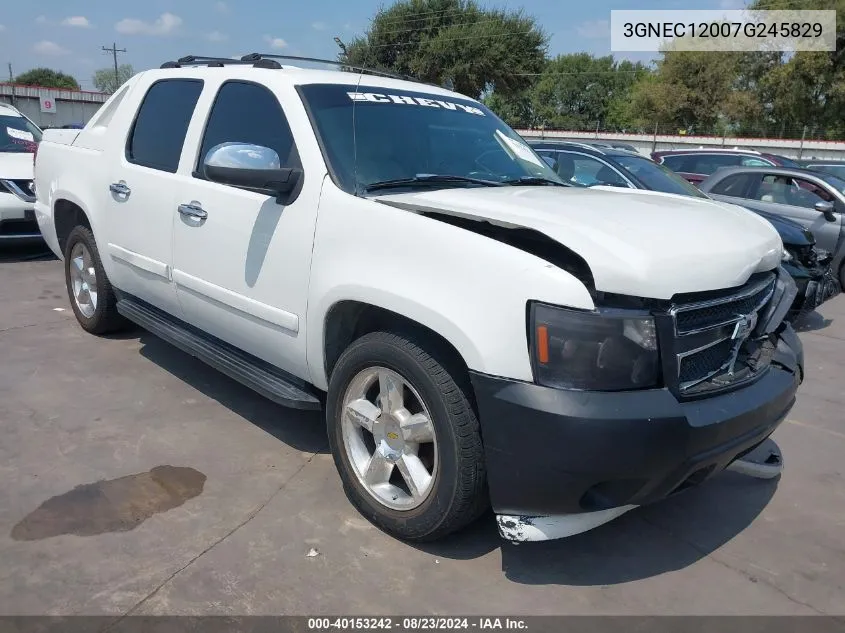 2007 Chevrolet Avalanche 1500 Lt VIN: 3GNEC12007G245829 Lot: 40153242