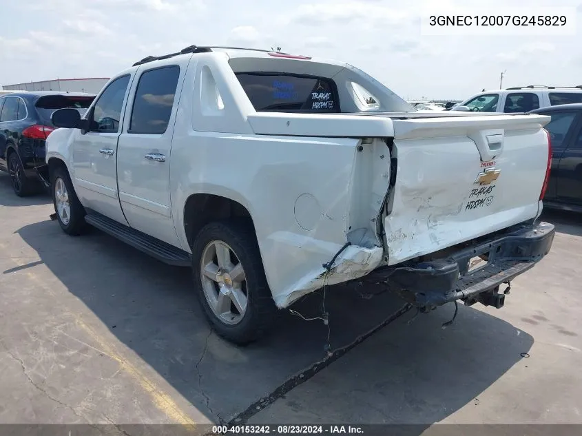 2007 Chevrolet Avalanche 1500 Lt VIN: 3GNEC12007G245829 Lot: 40153242