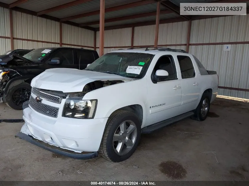 2007 Chevrolet Avalanche 1500 Ltz VIN: 3GNEC12027G184337 Lot: 40174674