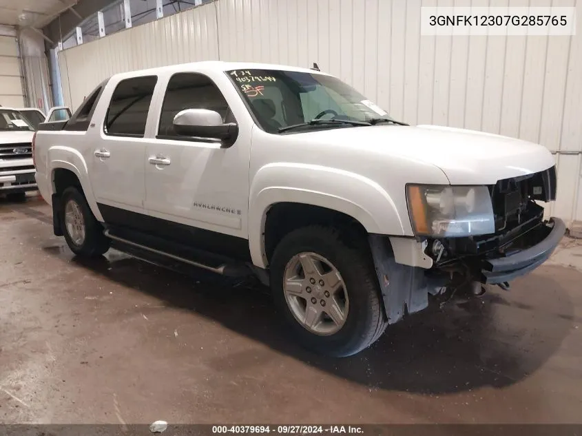 2007 Chevrolet Avalanche 1500 Ls/Lt/Ltz VIN: 3GNFK12307G285765 Lot: 40379694