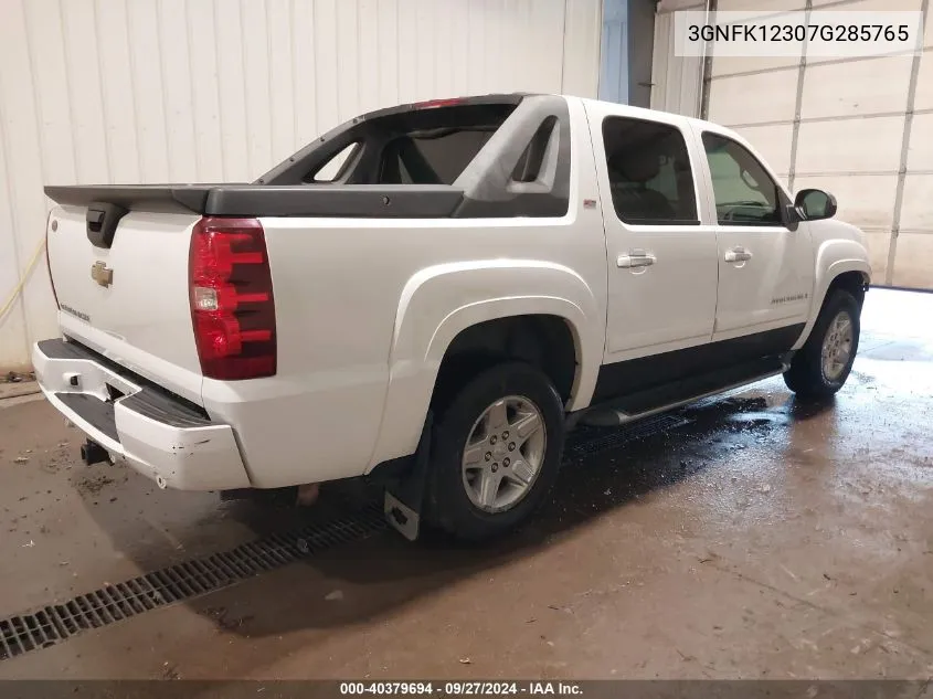 2007 Chevrolet Avalanche 1500 Ls/Lt/Ltz VIN: 3GNFK12307G285765 Lot: 40379694