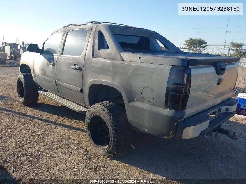 3GNEC12057G238150 2007 Chevrolet Avalanche 1500 Lt