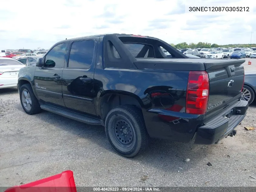 3GNEC12087G305212 2007 Chevrolet Avalanche 1500 Lt