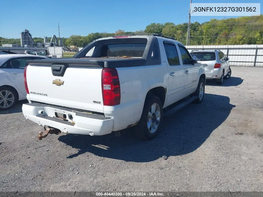 2007 Chevrolet Avalanche 1500 Ltz VIN: 3GNFK12327G301562 Lot: 40440300