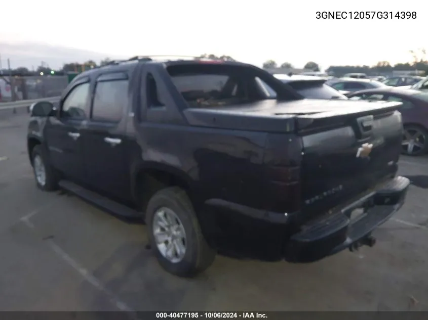 3GNEC12057G314398 2007 Chevrolet Avalanche C1500