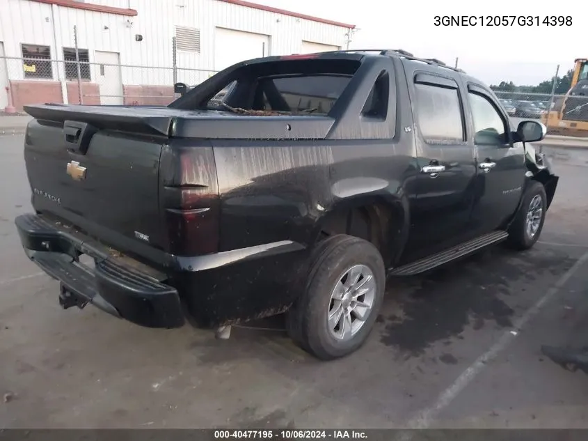 3GNEC12057G314398 2007 Chevrolet Avalanche C1500