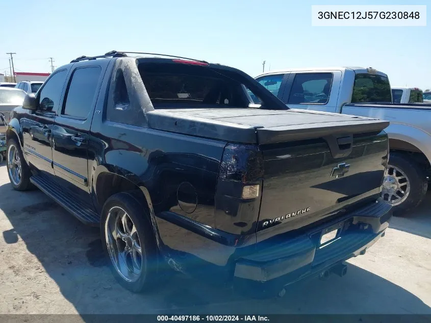 3GNEC12J57G230848 2007 Chevrolet Avalanche 1500 Ltz