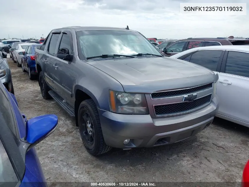 2007 Chevrolet Avalanche K1500 VIN: 3GNFK12357G119032 Lot: 40530605