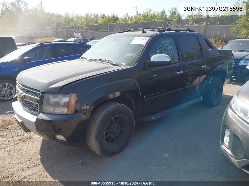 3GNFK12397G215598 2007 Chevrolet Avalanche 1500 Lt