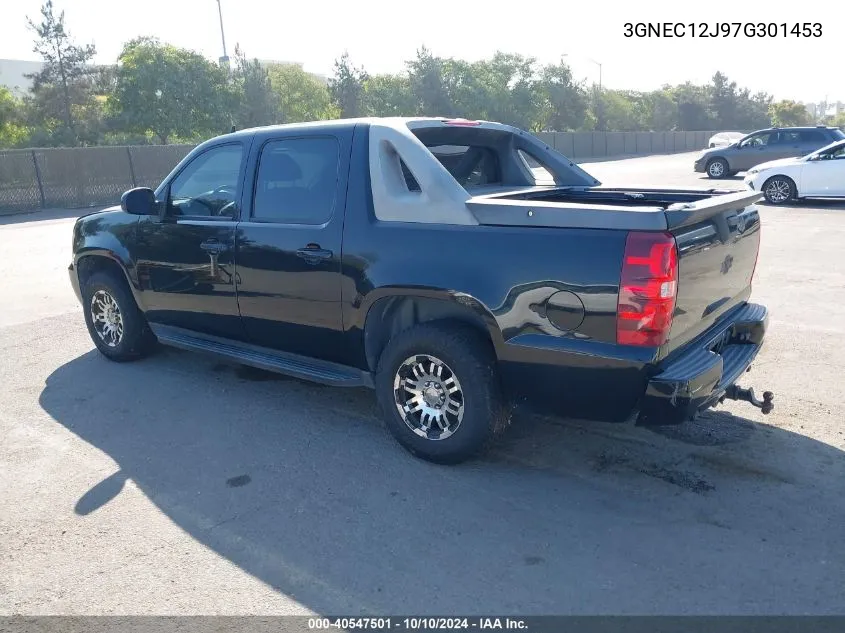 2007 Chevrolet Avalanche 1500 Lt VIN: 3GNEC12J97G301453 Lot: 40547501