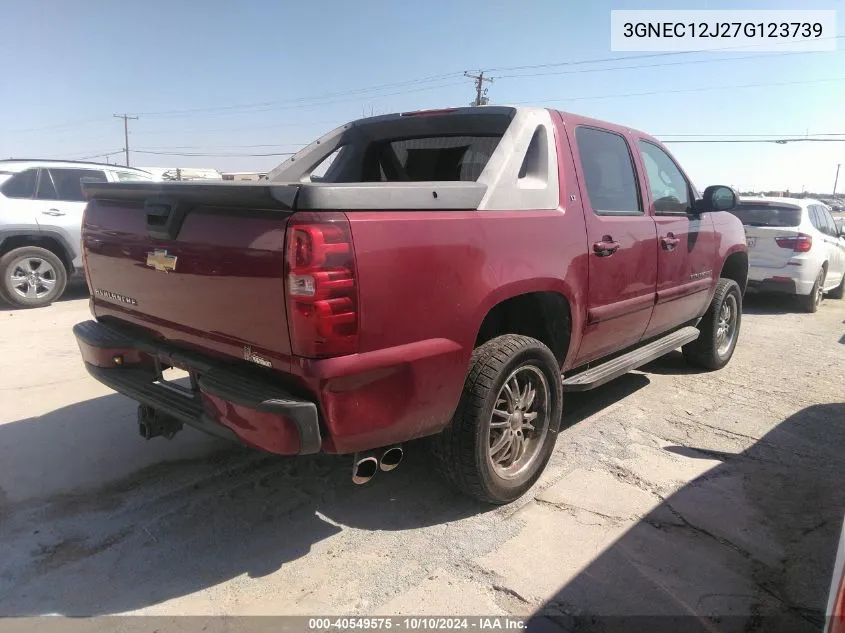 2007 Chevrolet Avalanche 1500 Lt VIN: 3GNEC12J27G123739 Lot: 40549575