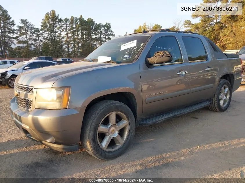 2007 Chevrolet Avalanche 1500 Ltz VIN: 3GNEC12007G306211 Lot: 40578055