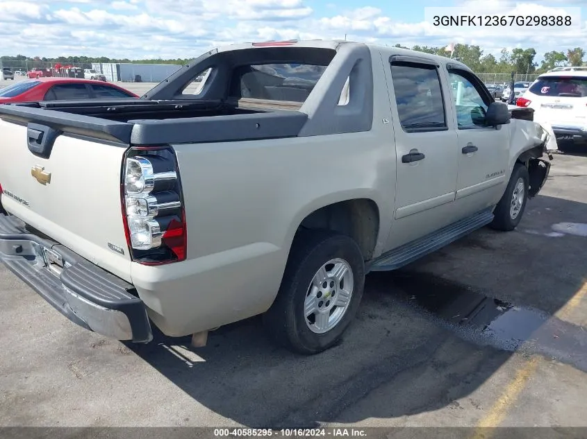 2007 Chevrolet Avalanche 1500 Ls/Lt/Ltz VIN: 3GNFK12367G298388 Lot: 40585295