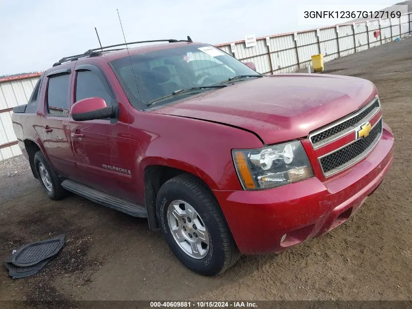 2007 Chevrolet Avalanche 1500 Lt VIN: 3GNFK12367G127169 Lot: 40609881