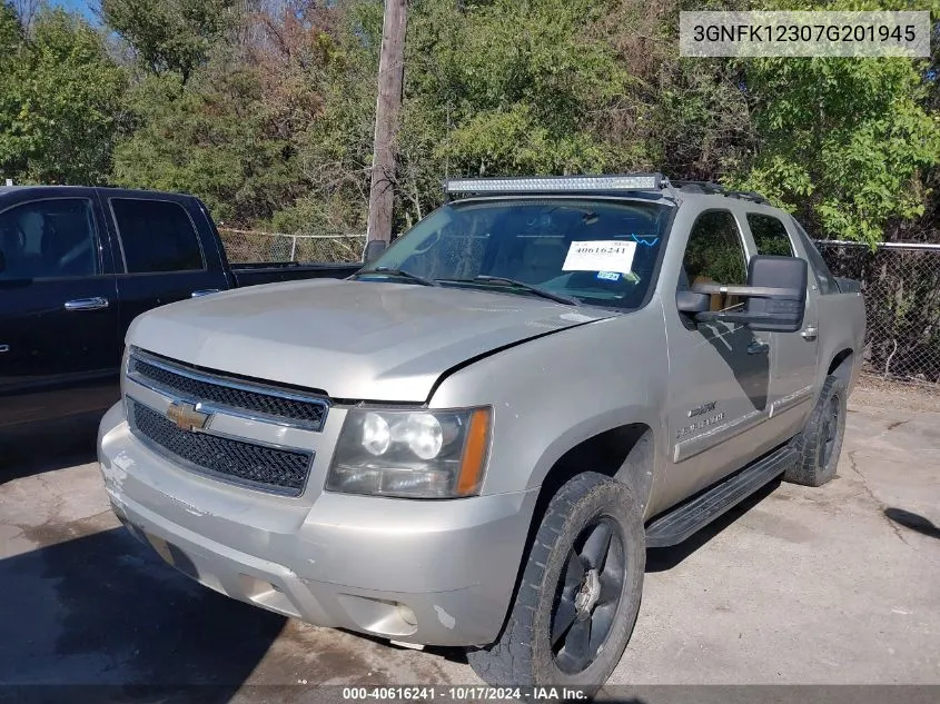 2007 Chevrolet Avalanche 1500 Ltz VIN: 3GNFK12307G201945 Lot: 40616241