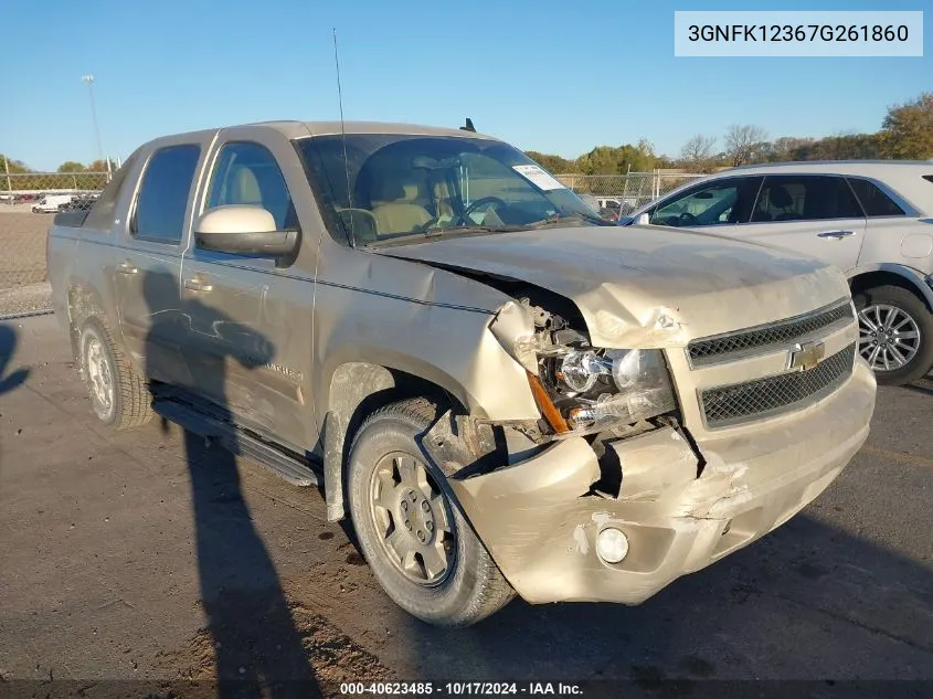 2007 Chevrolet Avalanche K1500 VIN: 3GNFK12367G261860 Lot: 40623485