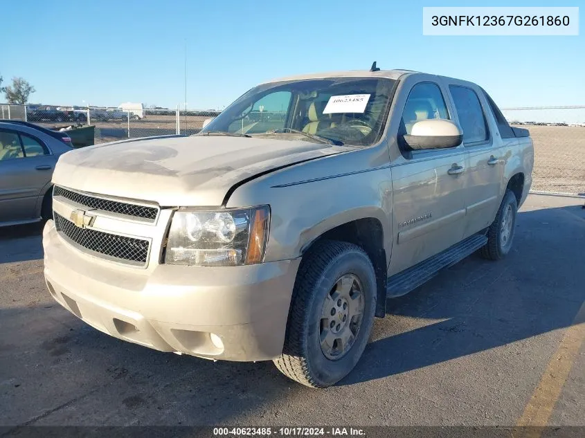 2007 Chevrolet Avalanche K1500 VIN: 3GNFK12367G261860 Lot: 40623485