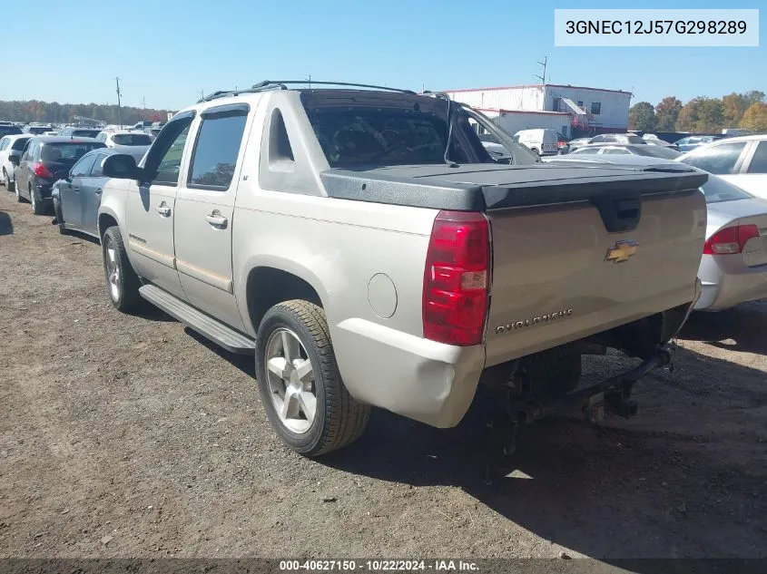 2007 Chevrolet Avalanche 1500 Lt VIN: 3GNEC12J57G298289 Lot: 40627150