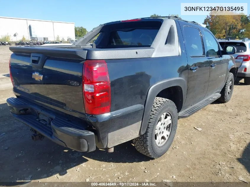 2007 Chevrolet Avalanche 1500 Lt VIN: 3GNFK12347G135495 Lot: 40634649