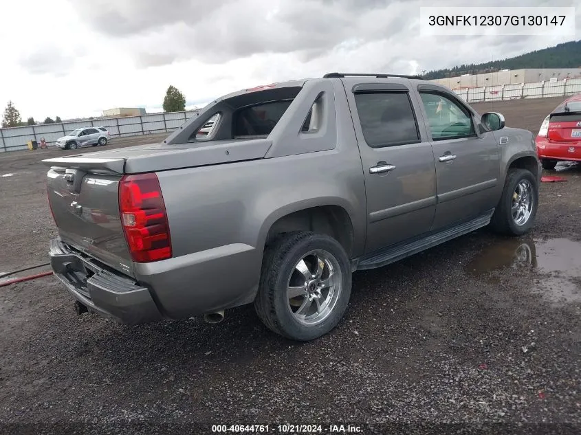 2007 Chevrolet Avalanche 1500 Ls/Lt/Ltz VIN: 3GNFK12307G130147 Lot: 40644761