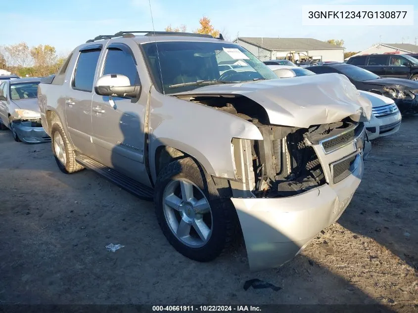 2007 Chevrolet Avalanche 1500 Ltz VIN: 3GNFK12347G130877 Lot: 40661911