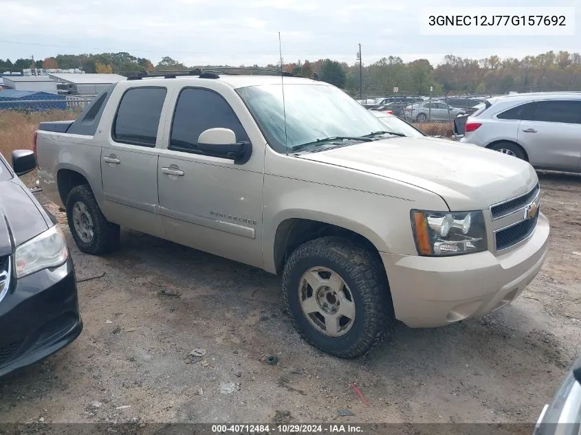 2007 Chevrolet Avalanche 1500 Lt VIN: 3GNEC12J77G157692 Lot: 40712484