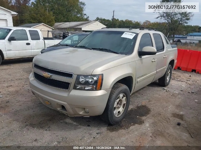 2007 Chevrolet Avalanche 1500 Lt VIN: 3GNEC12J77G157692 Lot: 40712484