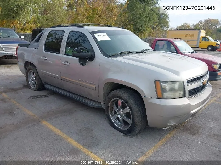 2007 Chevrolet Avalanche 1500 Ltz VIN: 3GNFK12347G201446 Lot: 40717662