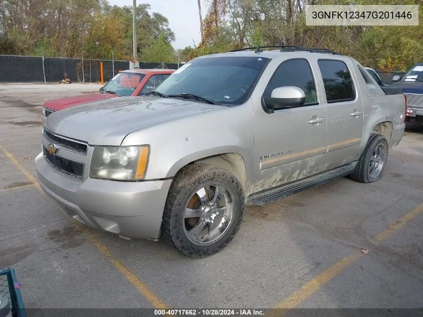 2007 Chevrolet Avalanche 1500 Ltz VIN: 3GNFK12347G201446 Lot: 40717662