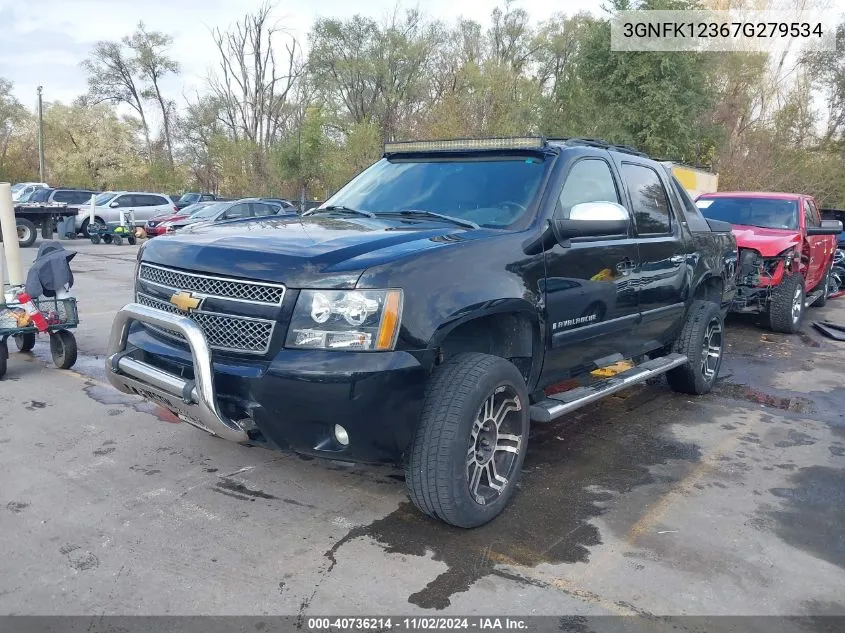 2007 Chevrolet Avalanche 1500 Ltz VIN: 3GNFK12367G279534 Lot: 40736214