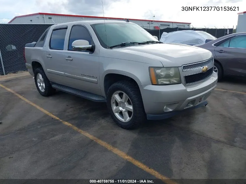 2007 Chevrolet Avalanche 1500 Lt VIN: 3GNFK12377G153621 Lot: 40759755