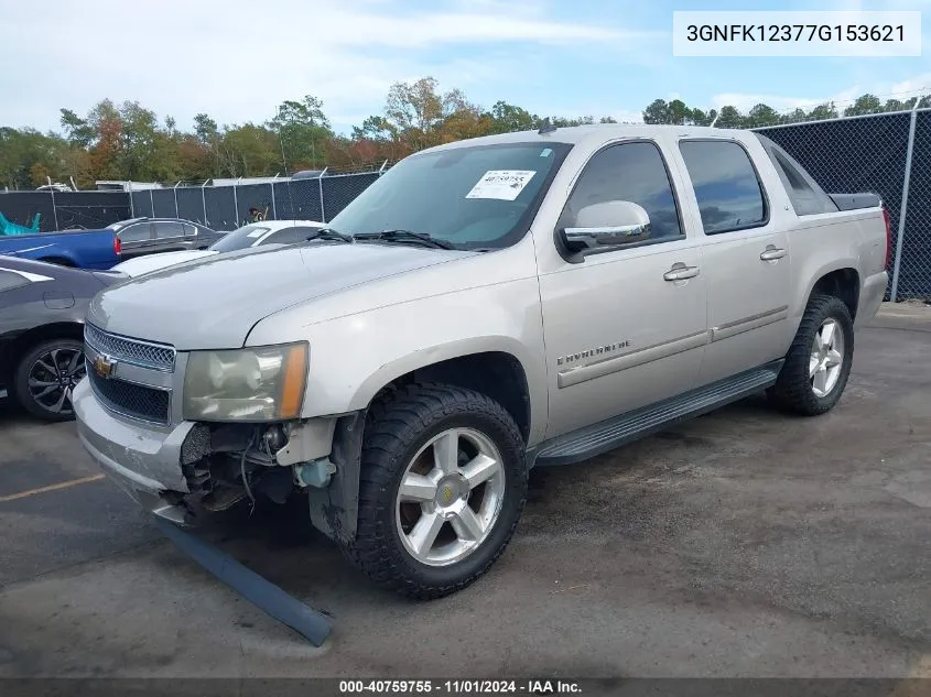 2007 Chevrolet Avalanche 1500 Lt VIN: 3GNFK12377G153621 Lot: 40759755