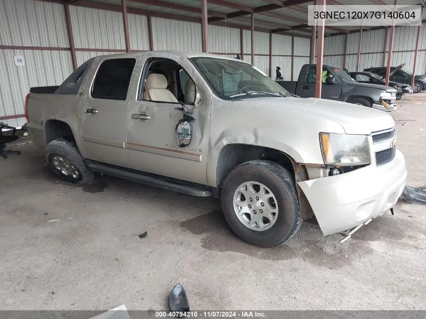 2007 Chevrolet Avalanche 1500 Ls VIN: 3GNEC120X7G140604 Lot: 40794210