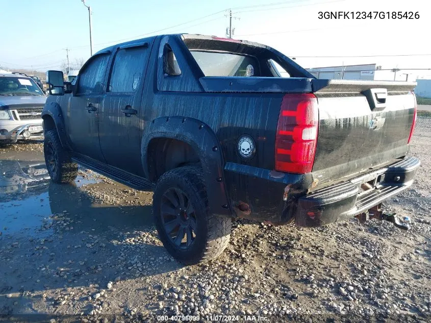 2007 Chevrolet Avalanche 1500 Ls VIN: 3GNFK12347G185426 Lot: 40796899