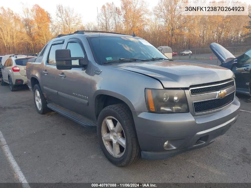 2007 Chevrolet Avalanche 1500 Ltz VIN: 3GNFK12387G264923 Lot: 40797088